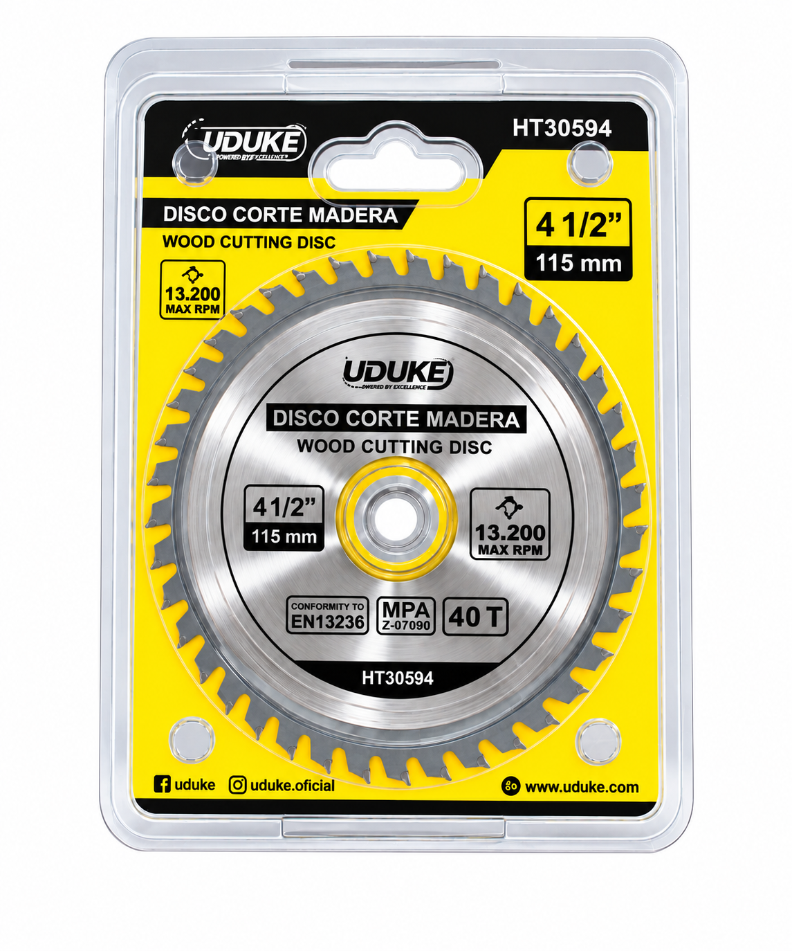 Disco de corte para madera UdUke