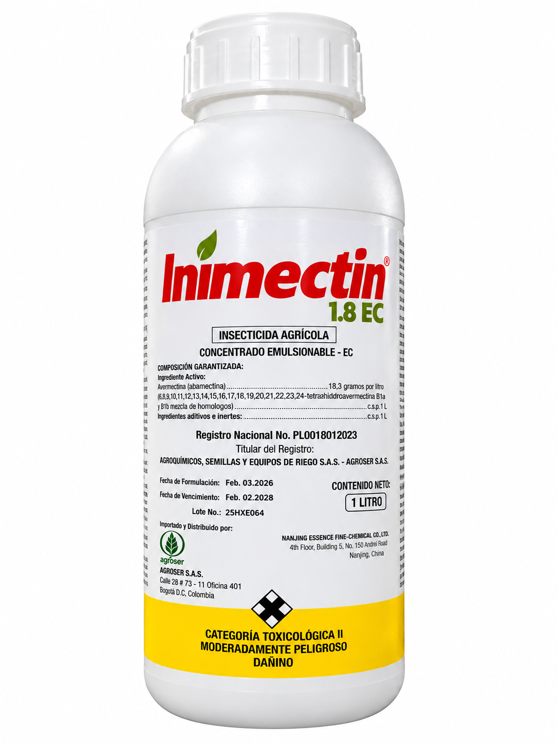 Inimectin 1.8 EC insecticida agrícola