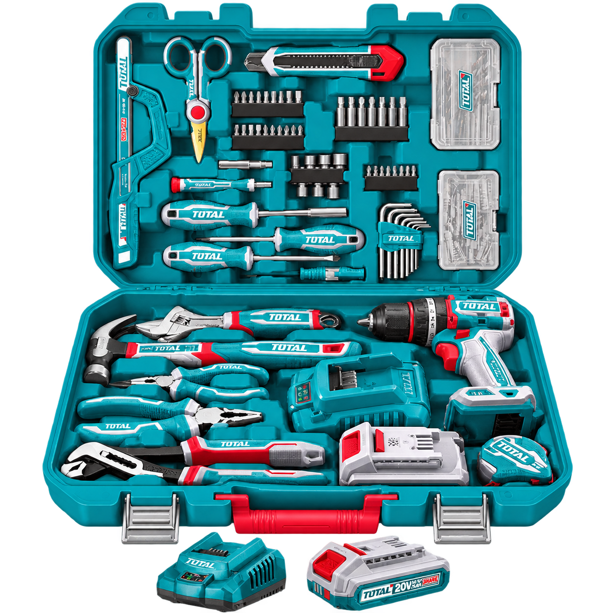 Kit de herramientas Total de 166 piezas