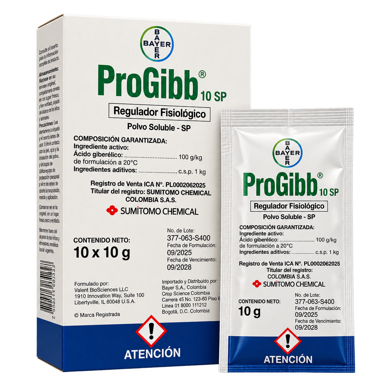 ProGibb 10 SP regulador fisiológico en presentación de 10 g